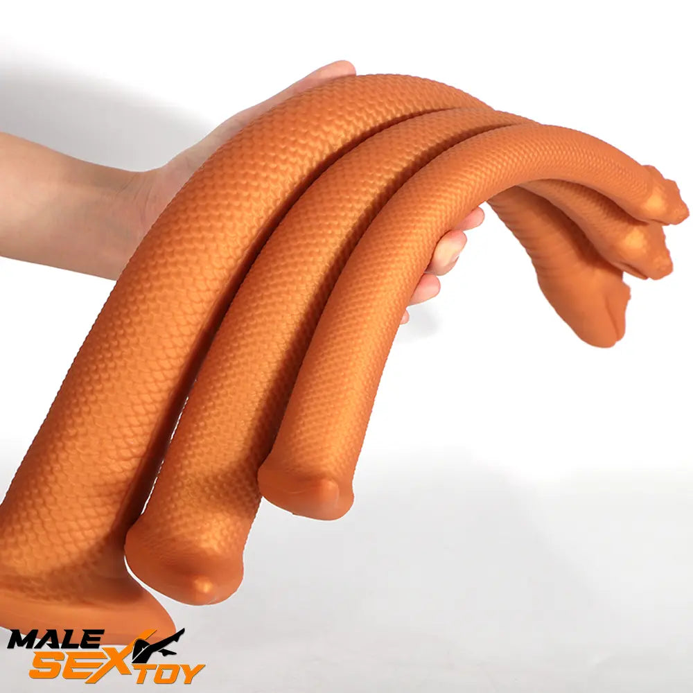 13.78in 17.72in 21.65in Long Huge Silicone Soft Snake Animal Dildo Male Sex Toy