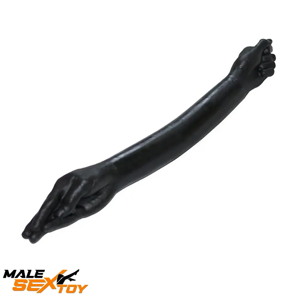 25.59in Fantasy Silicone Soft Huge Long Black Hand Fist Penis Dildo Male Sex Toy