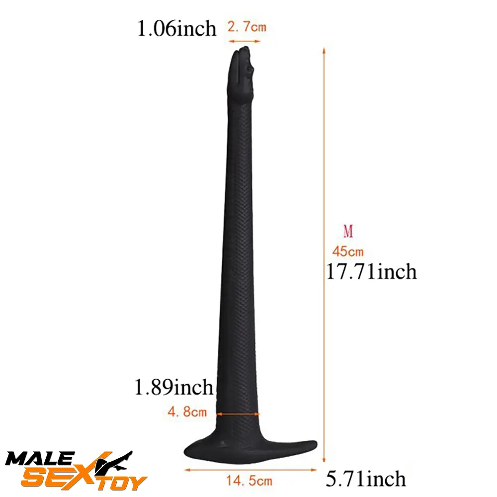 13.78in 17.72in 21.65in Long Huge Silicone Soft Snake Animal Dildo Male Sex Toy