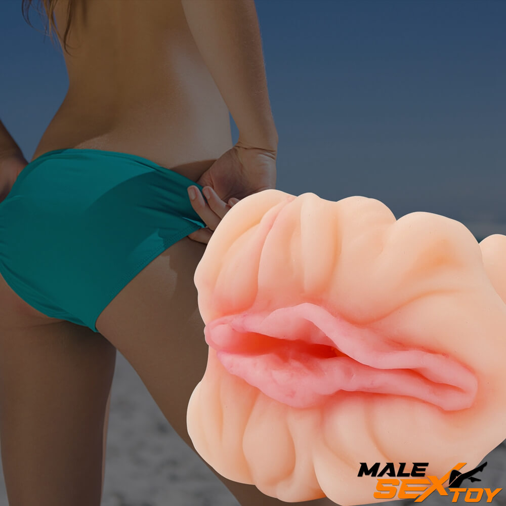 3D Realistic Vagina Pussy Pocket For Men Deep Throat Exercise Male sex toy