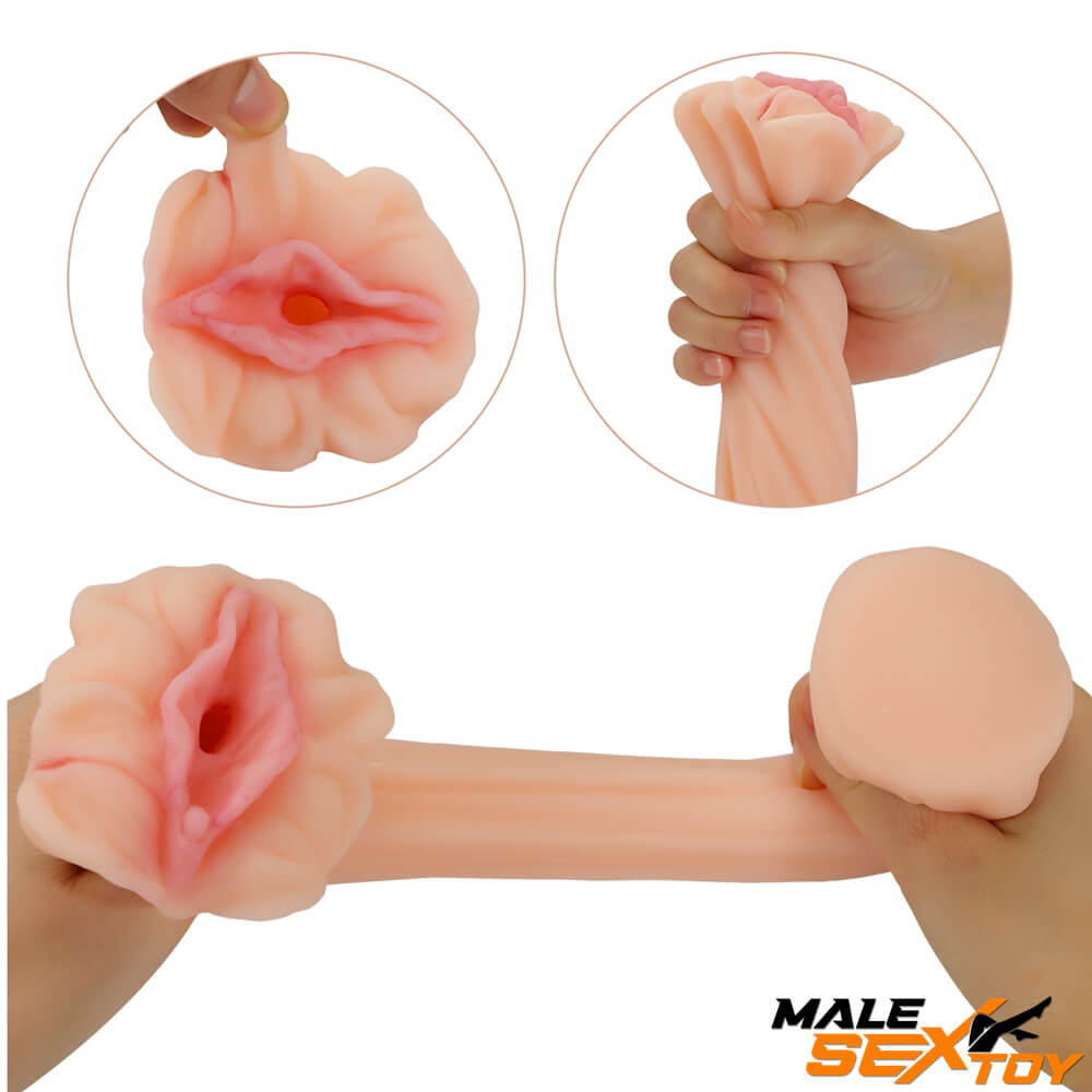 3D Realistic Vagina Pussy Pocket For Men Deep Throat Exercise Male sex toy