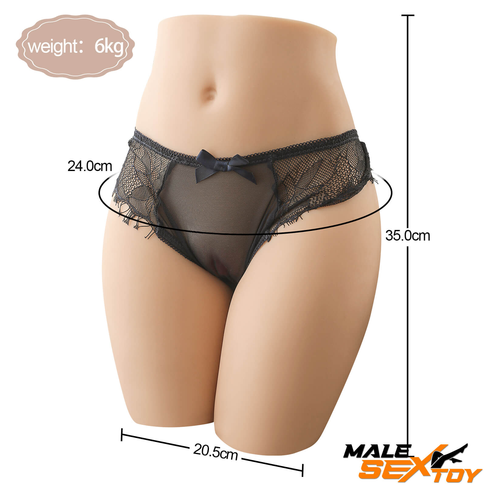 13.23lb Realistic 3D Sexy Sex Doll Torso For Vagina Anus Sex Male sex toy