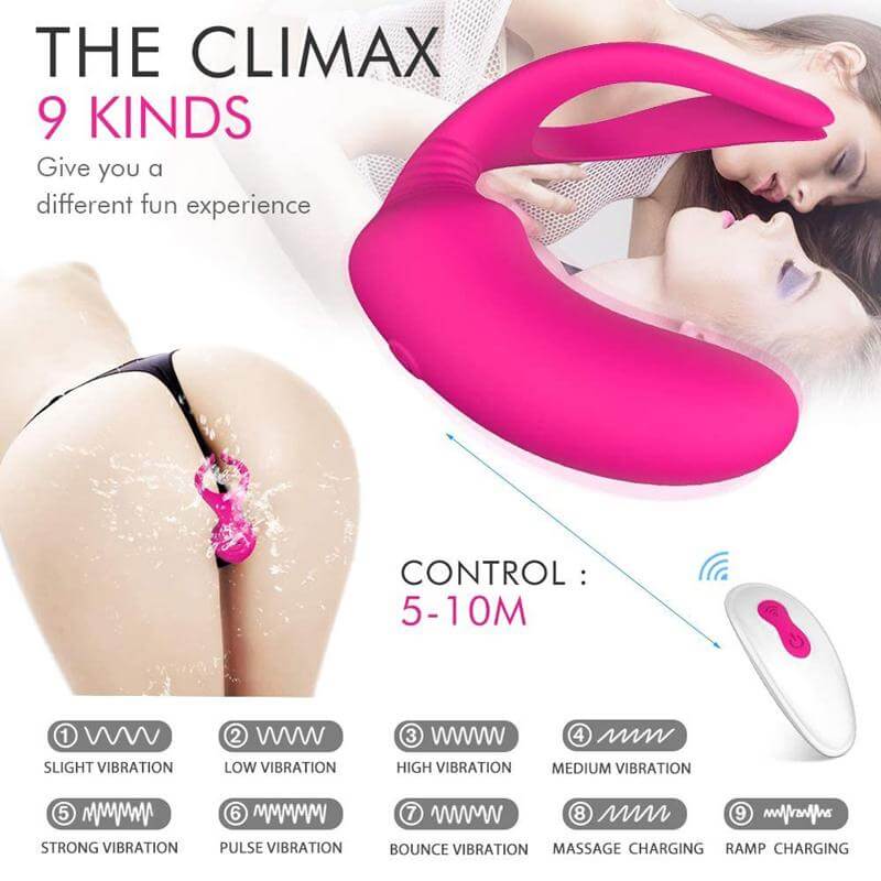 Super Powerful 9 Frequencies Remote Controlled Cock Ring Male sex toy