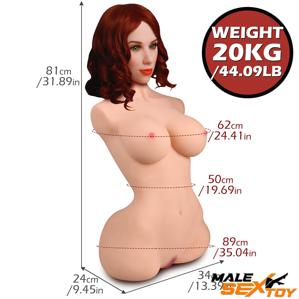 44lb Half Body Sex Doll Torso With Skeleton For Breasts Fucking Male sex toy