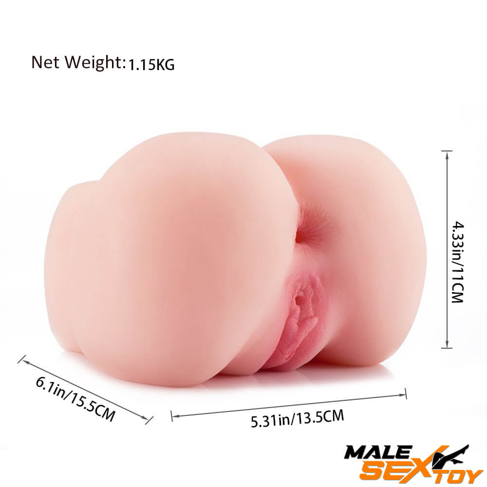 2.54lb TPR Realistic Vagina Anus Sex Torso For Men Fucking Male sex toy