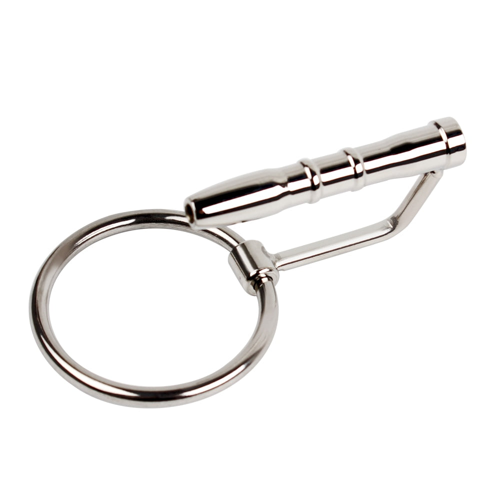 Stainless Steel Urethral Sound Prince Albert Wand Penis Stopper Male sex toy