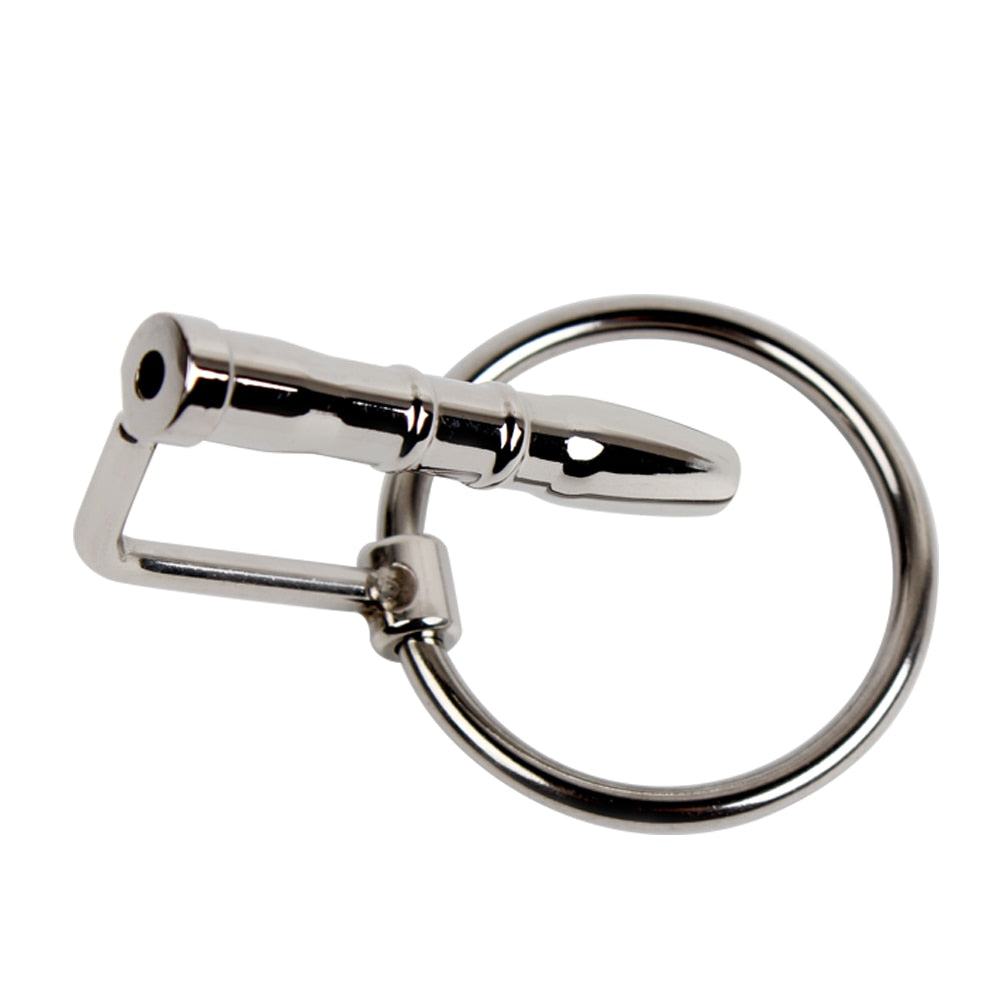Stainless Steel Urethral Sound Prince Albert Wand Penis Stopper Male sex toy