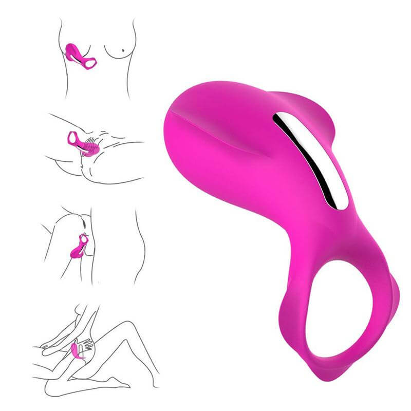 Ergonomic Design USB Charging 36 Vibrating Modes Cock Ring Male sex toy