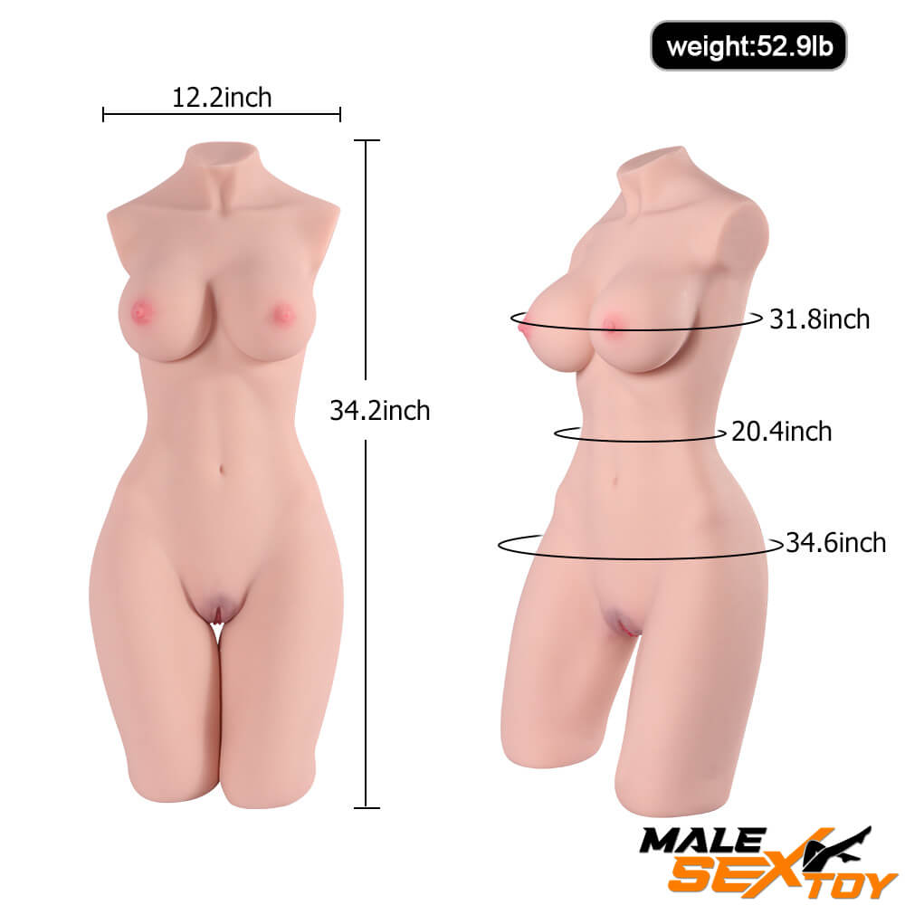 52.9lb Full Size Body Lifelike Feeling Sex Doll Torso For Males Male sex toy