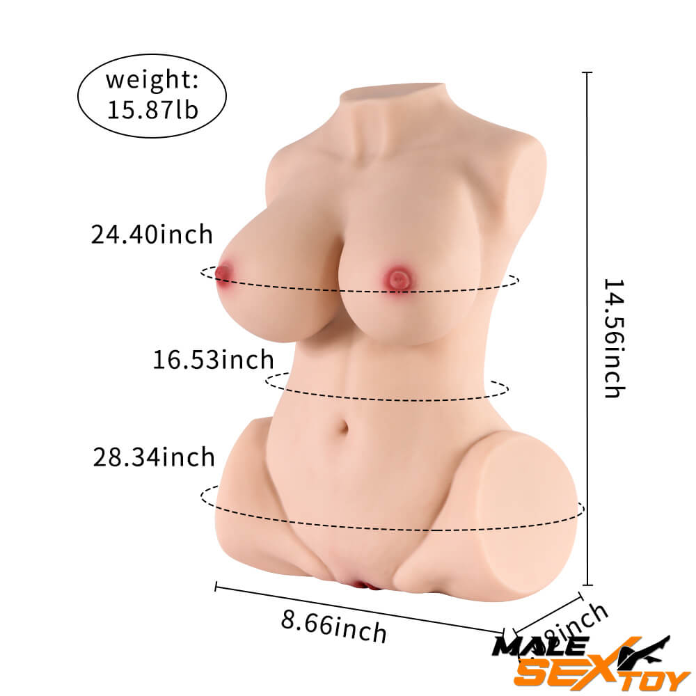 15.87lb Real Vagina Ass Boobs Sex Torso For Adult Men Fucking Male sex toy