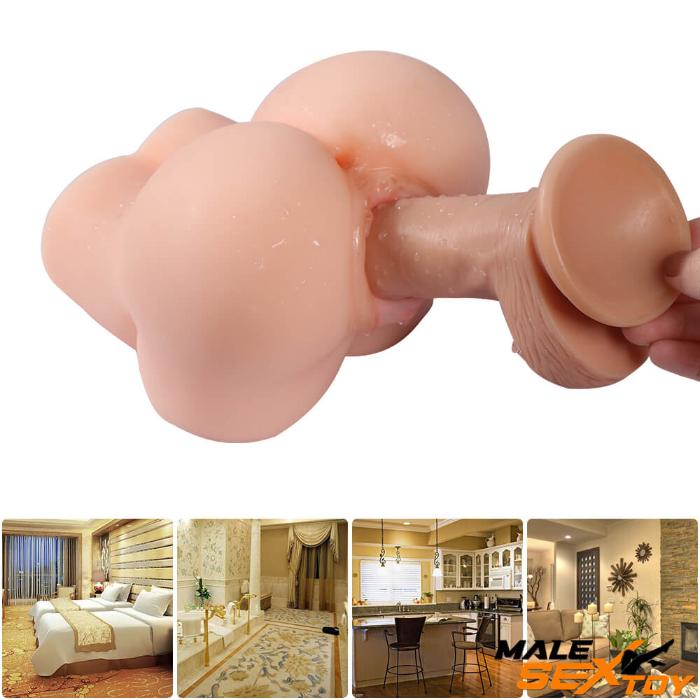 2.76lb Dual Channels Vagina Anal Sex Torso For Adult Men Sex Male sex toy