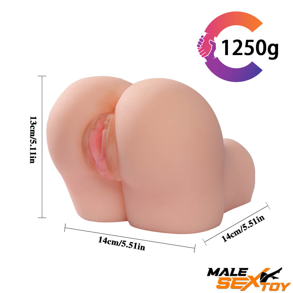 2.76lb Dual Channels Vagina Anal Sex Torso For Adult Men Sex Male sex toy