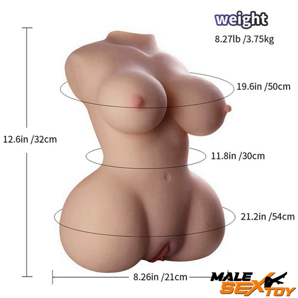 8.3lb Realistic Torso Sex Toy For Breasts Masturbation Male sex toy