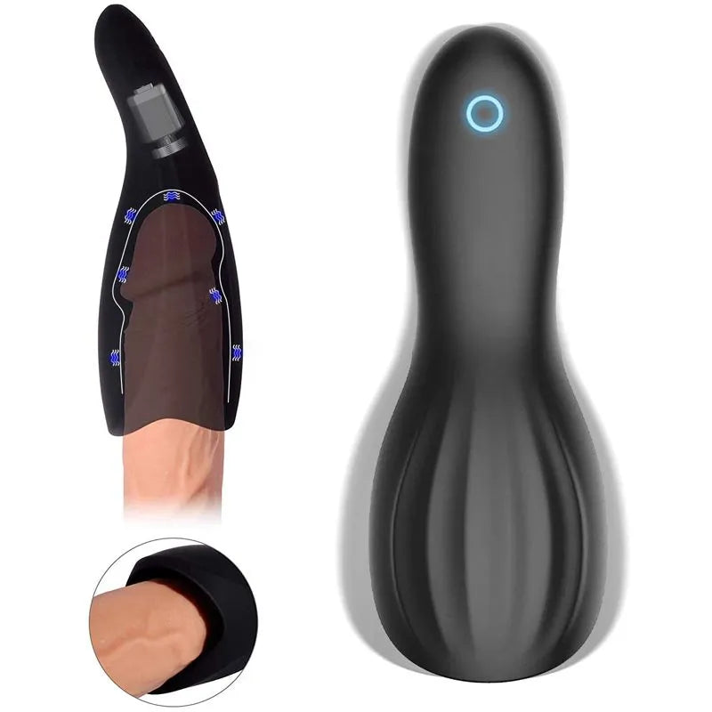 Unique Real Feeing Lifelike Vibrating Auto Male Marsturbator Male sex toy