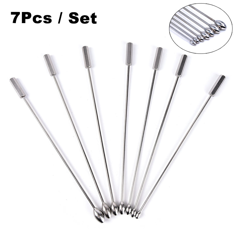 7pcs Urethral Sounds Metal Penis Plugs For Male Penis Cum Stopper