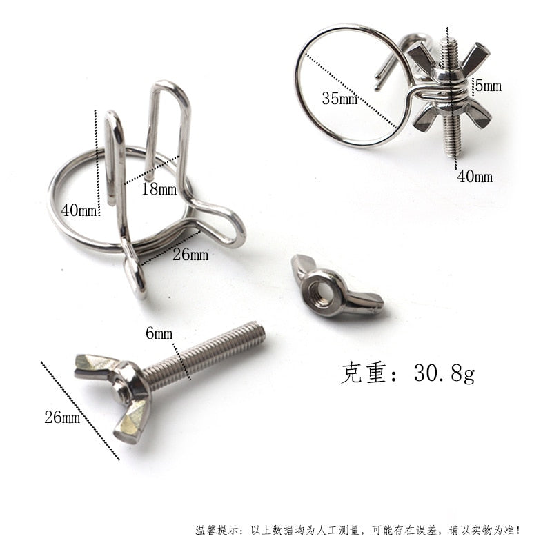 Metal Penis Plug Adjustable Urethral Sounding Glans Expander Stimulator Male sex toy