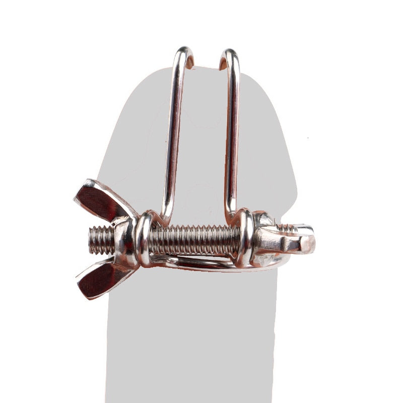 Metal Penis Plug Adjustable Urethral Sounding Glans Expander Stimulator