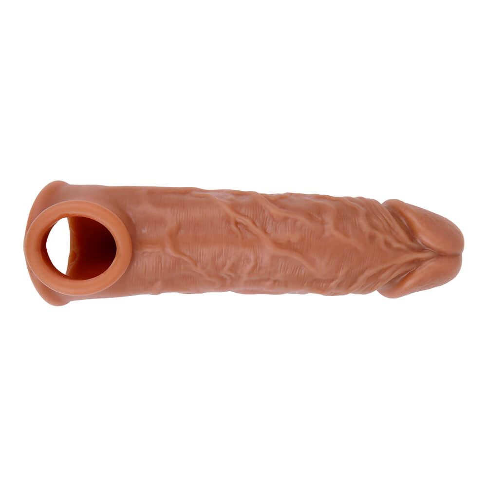 6.3in Stretchy Elastic Extended Thickened Cock Sheath Sleeve For Men Male sex toy