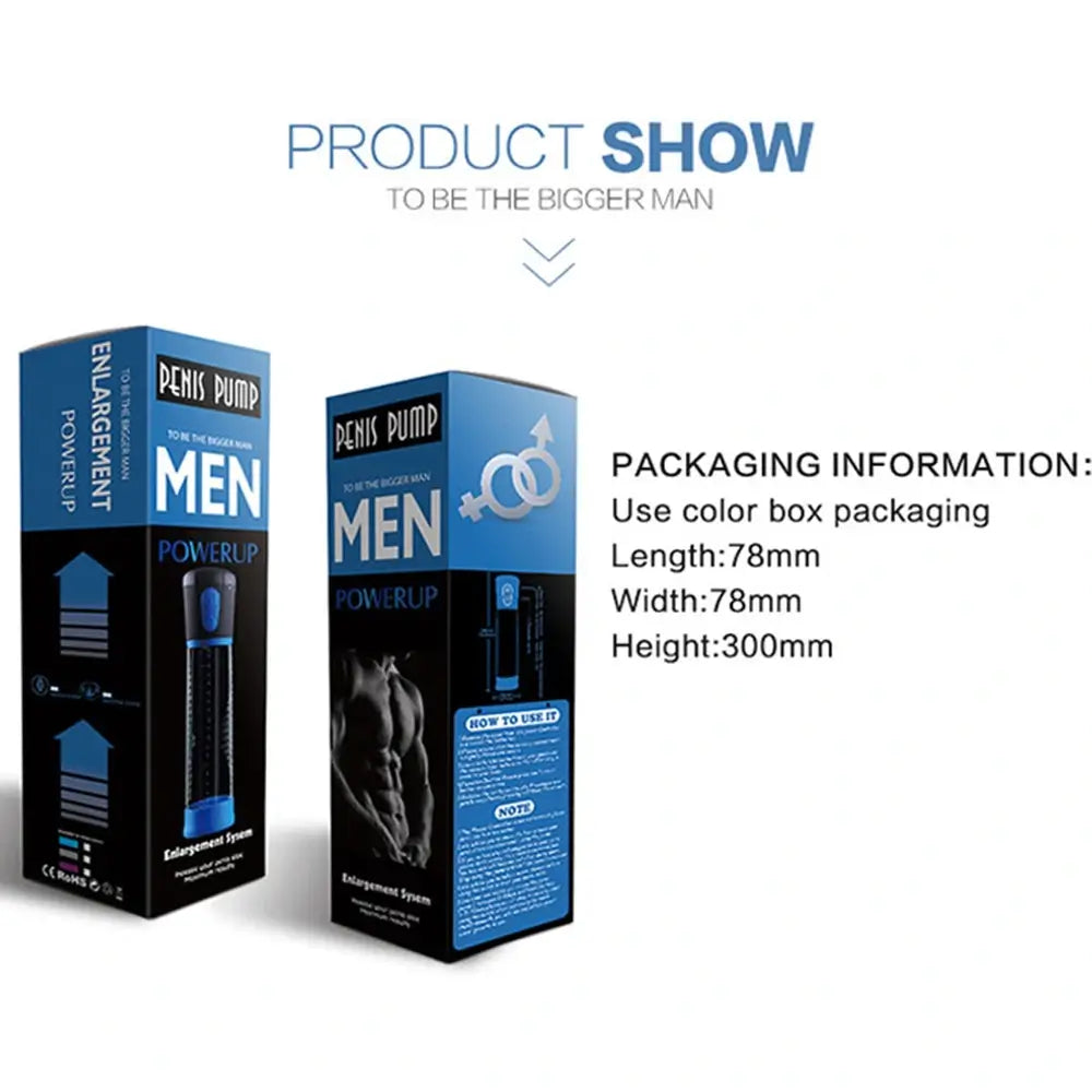 Multiple Speeds Electric Automatic Penis Pump For Glans Training Male sex toy