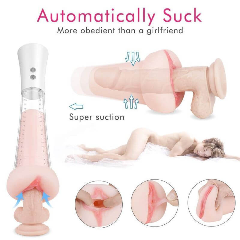 9 Vibrating Modes Sucking Automatic Men Masturbator Penis Pump