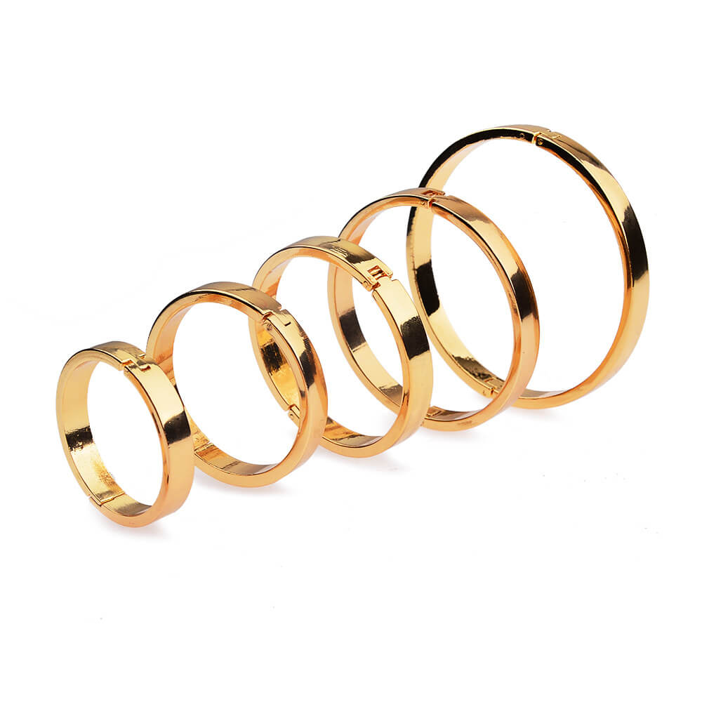 Different Sizes Gold Metal Cock Ring For Man Delayed Ejaculation