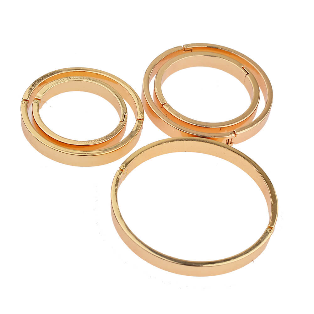 Different Sizes Gold Metal Cock Ring For Man Delayed Ejaculation