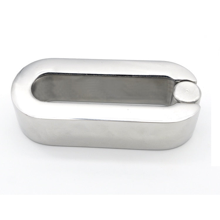 Metal Flat Scrotum Pendant Ball Stretcher Penis Weight Restraint Male sex toy