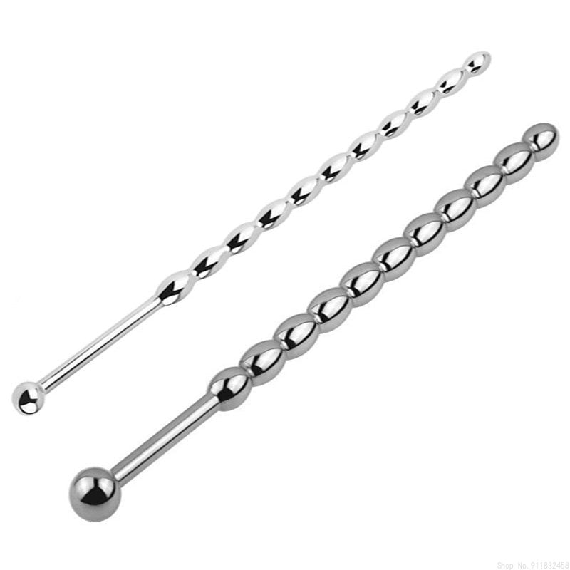 Stainless Steel Urethral Sounds Beads Penis Plug Stimulate Dilator