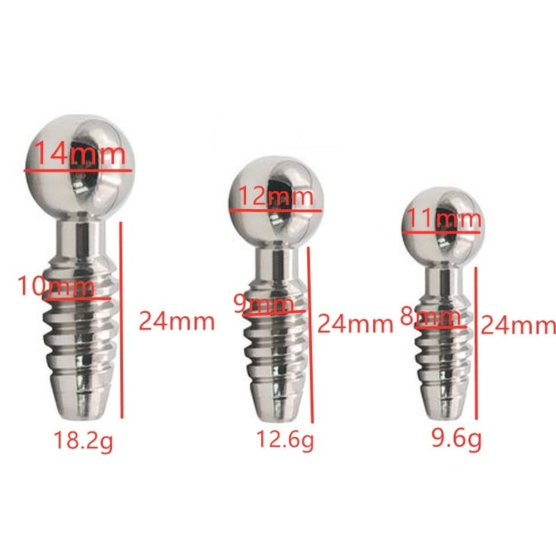 Stainless Steel Small Penis Plug Metal Urethral Sounding Cum Stopper Male sex toy