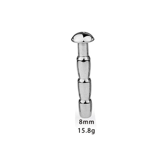 Metal Hollow Urethral Sounding Penis Plug Cum Stopper For Male Sex Male sex toy