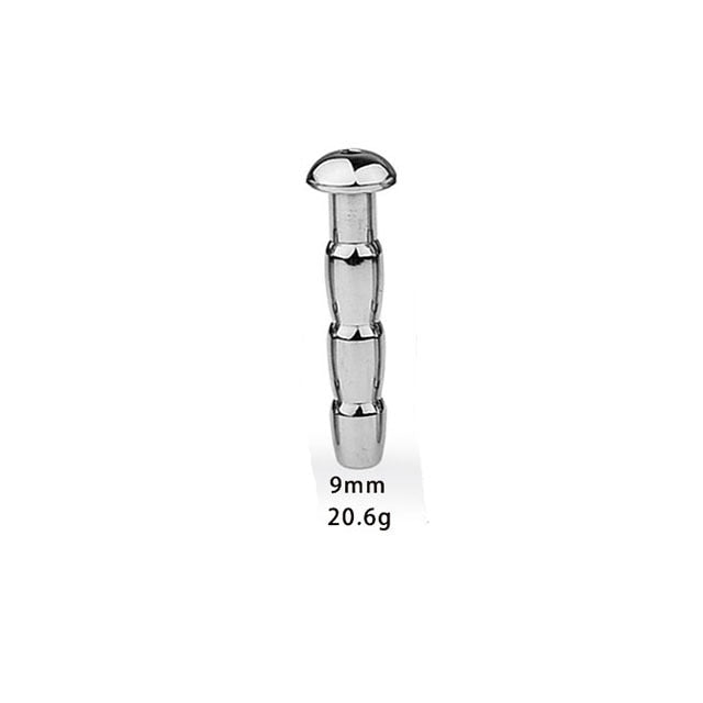 Metal Hollow Urethral Sounding Penis Plug Cum Stopper For Male Sex Male sex toy