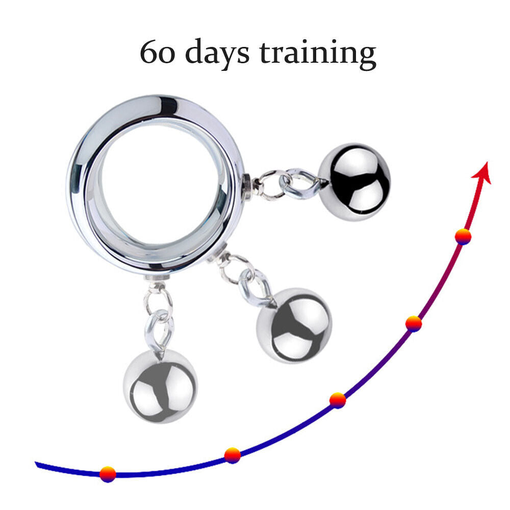 Heavy Metal Penis Stretcher Weights With Cock Ring Scrotum Pendant Male sex toy