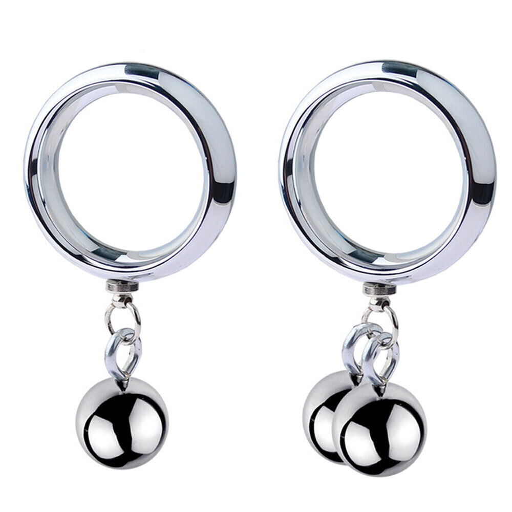 Heavy Metal Penis Stretcher Weights With Cock Ring Scrotum Pendant Male sex toy