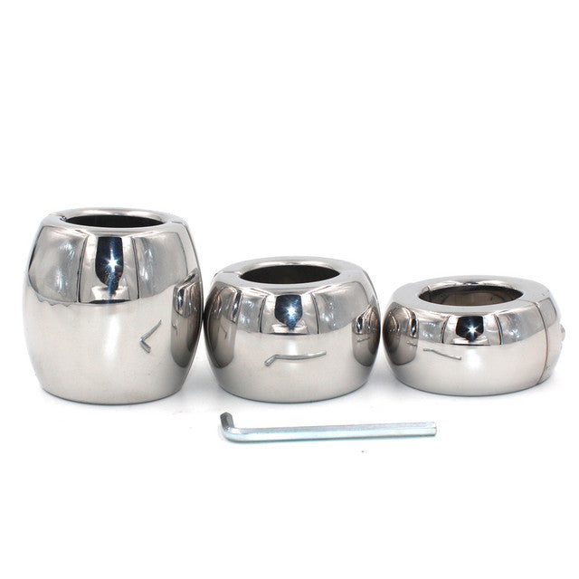 Metal Scrotum Pendant Ball Penis Stretcher Testis Weight BDSM Bondage Male sex toy