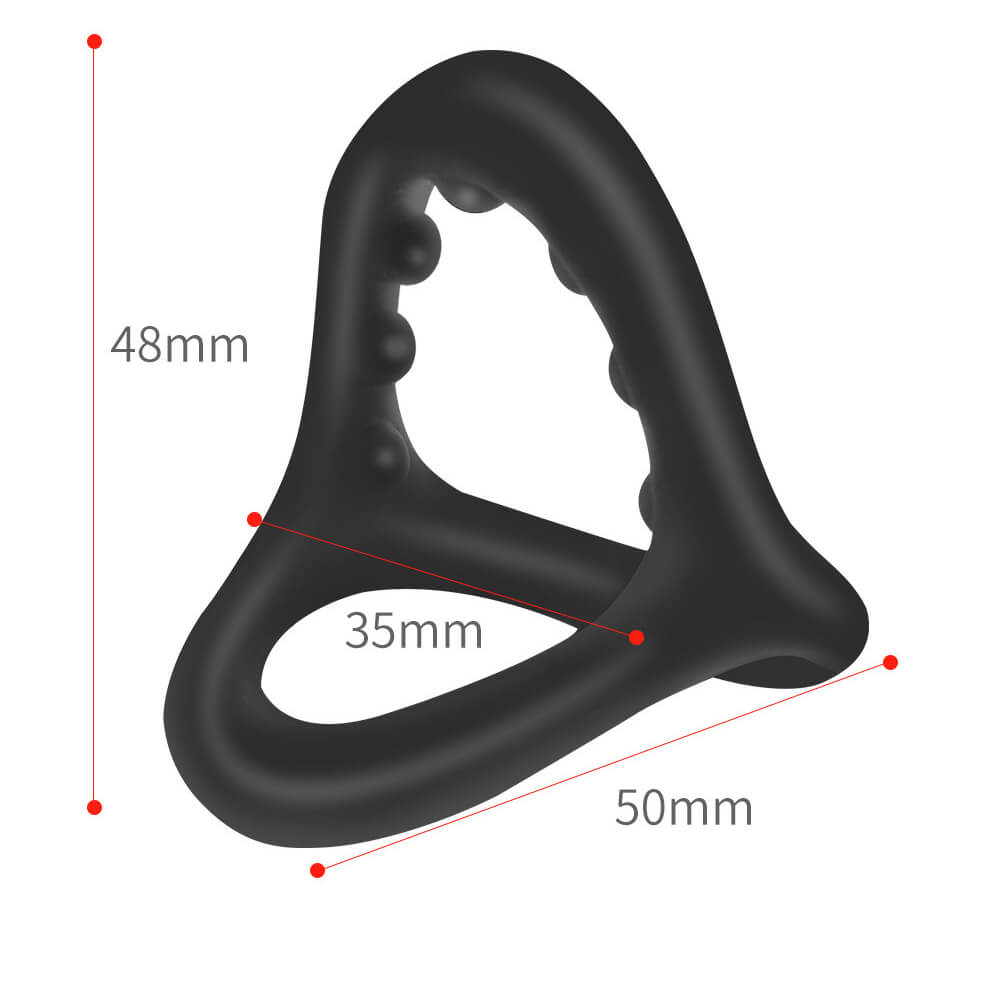 Silicone Triple Cock Ring Delay Ejaculation Ball Stretcher Male Sex Toy Male sex toy