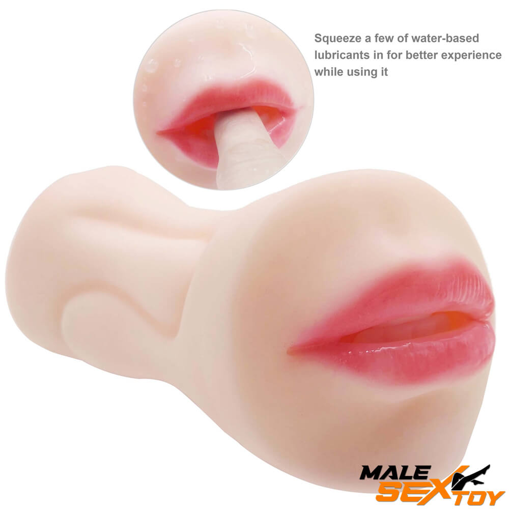 S Design Dual Ends Pocket Pussy With Vagina And Mouth Male sex toy