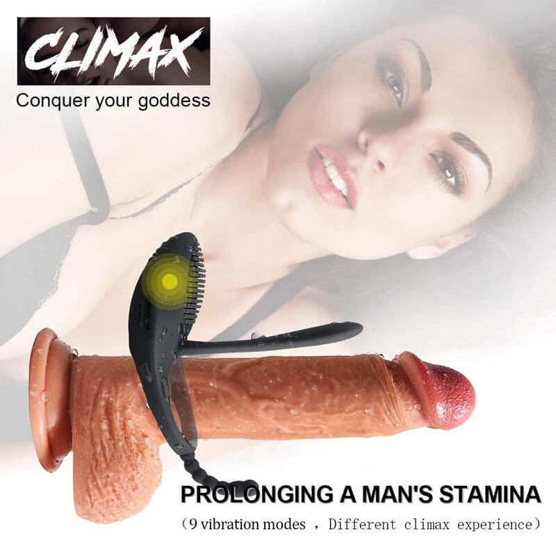 Body Safe Silicone 7 Vibrating Cock Ring For Men Women Male sex toy