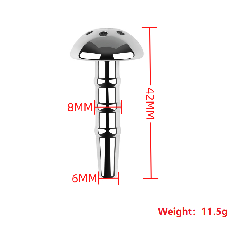 Stainless Steel Hollow Penis Plug Urethral Sound Metal Cum Stopper Male sex toy