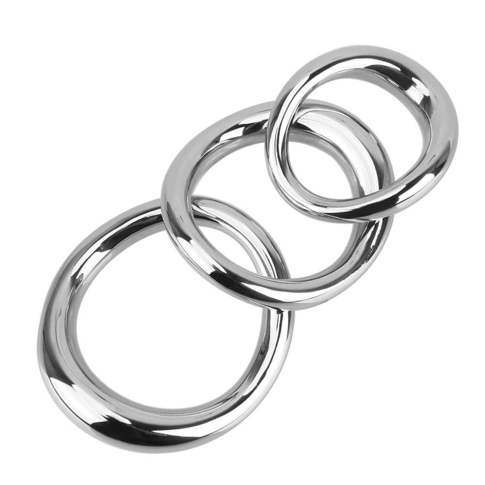 Premium Stainless Steel Cock Ring Sex Toy Metal Scrotum Stretcher