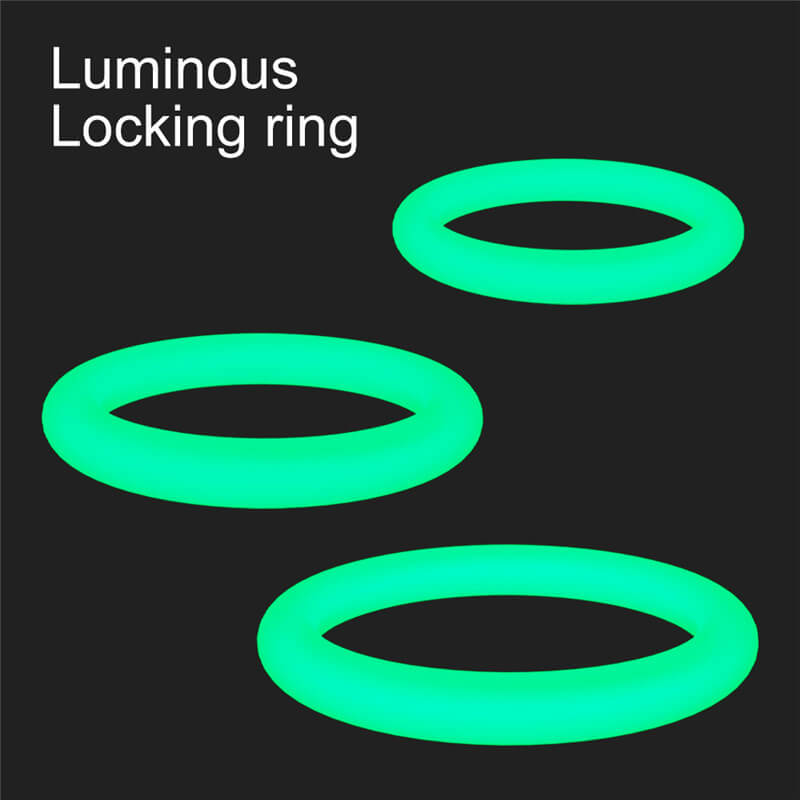 3 Sizes Premium Cock Ring Luminous Sex Toy For Delay Ejaculation