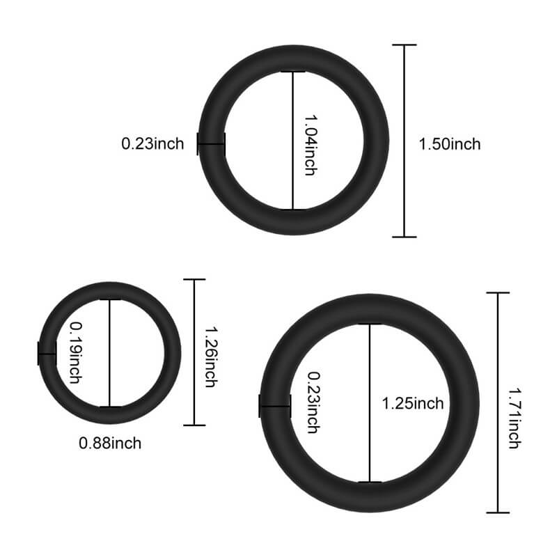 3 Sizes Premium Cock Ring Luminous Sex Toy For Delay Ejaculation Male sex toy