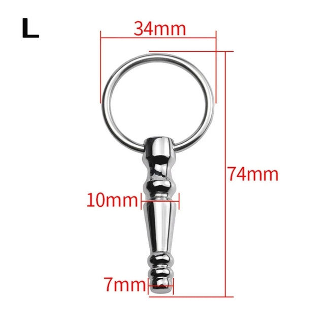 Stainless Steel Penis Plug Urethral Sounding Beads Cum Stopper For Male