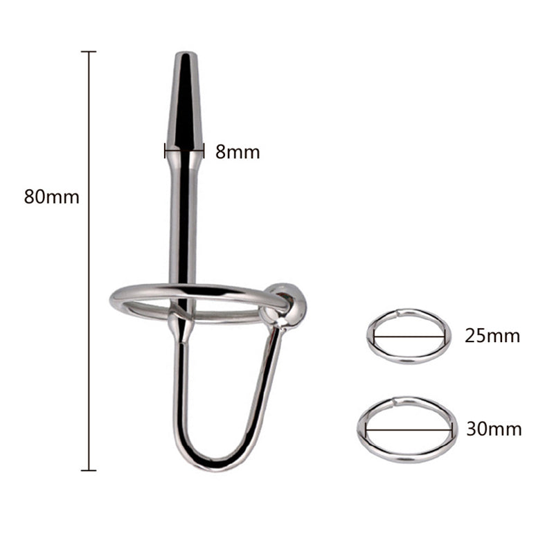 Premium Stainless Steel Urethral Sound Penis Plug Prince Albert Wand