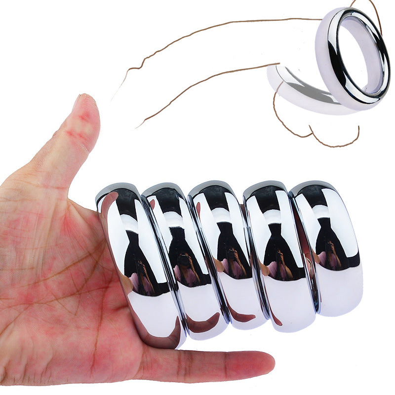 Stainless Steel Smooth Heavy Ball Scrotum Penis Stretcher Weights For Men Male sex toy