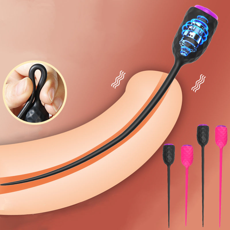 Urethral Catheter Sounding Vibrating Penis Plug Dilatator Massager