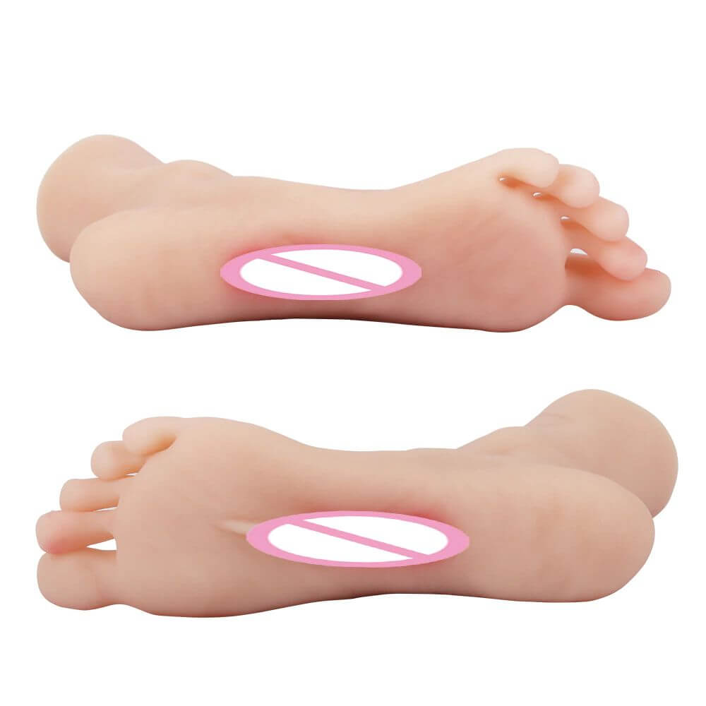 Premium Silicone Feet Fetish Pocket Pussy Realistic Vajankle Male sex toy