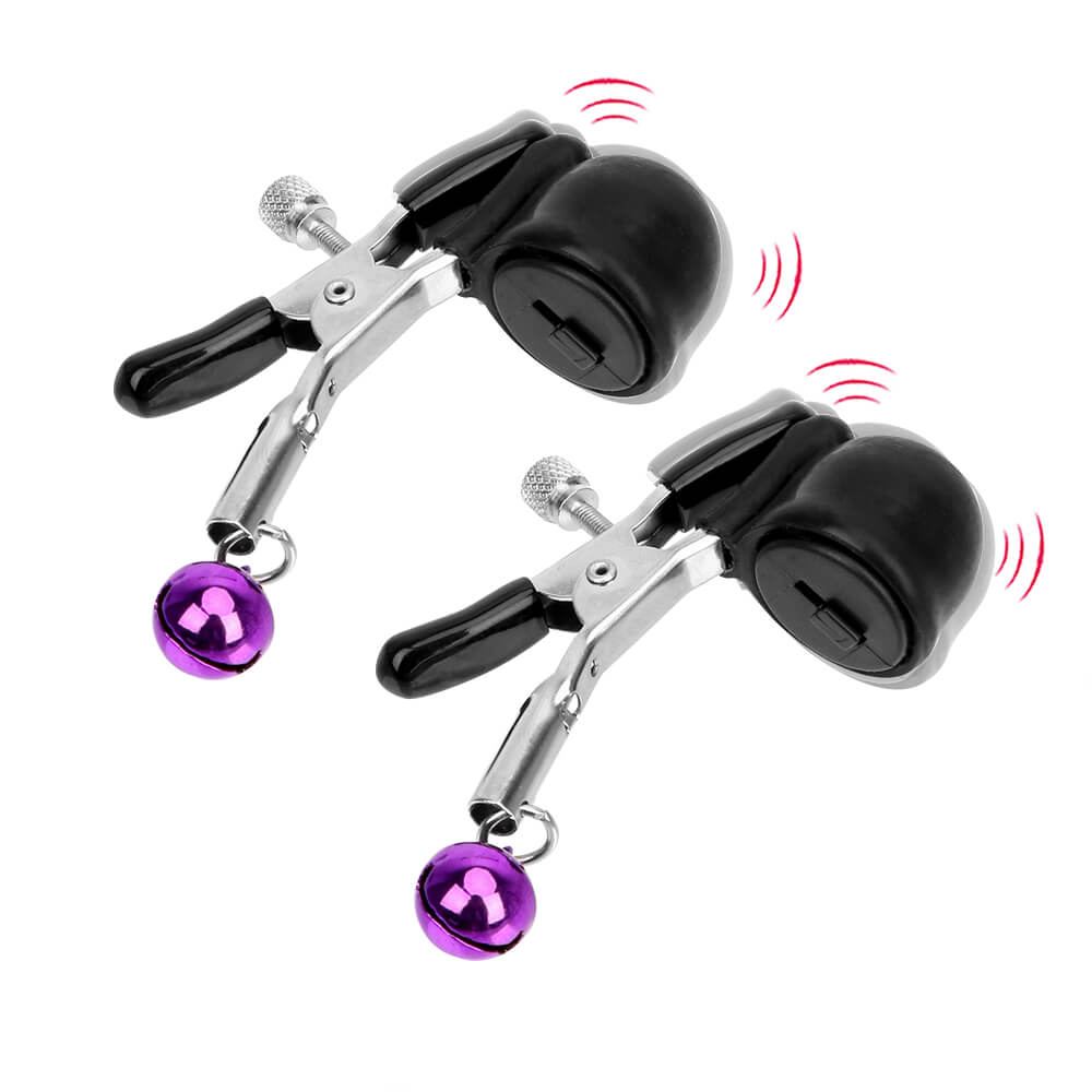 Vibrating Nipple Clamp Flirting Stimulation BDSM Sex Toy For Men Male sex toy