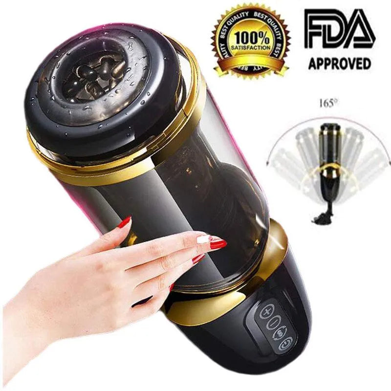 3D Lifelike 10 Spinning Thrusting Modes Automatic Men Masturbator