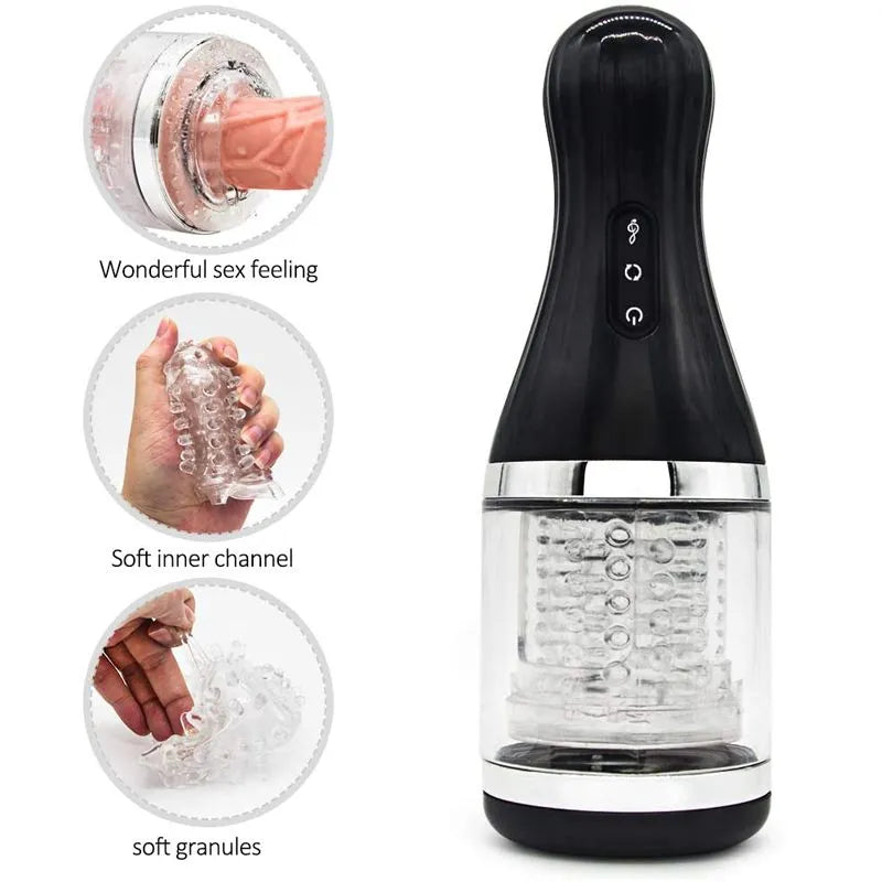 Powerful Vibrating Men Masturbator Realistic Adult Male Stroker Male sex toy