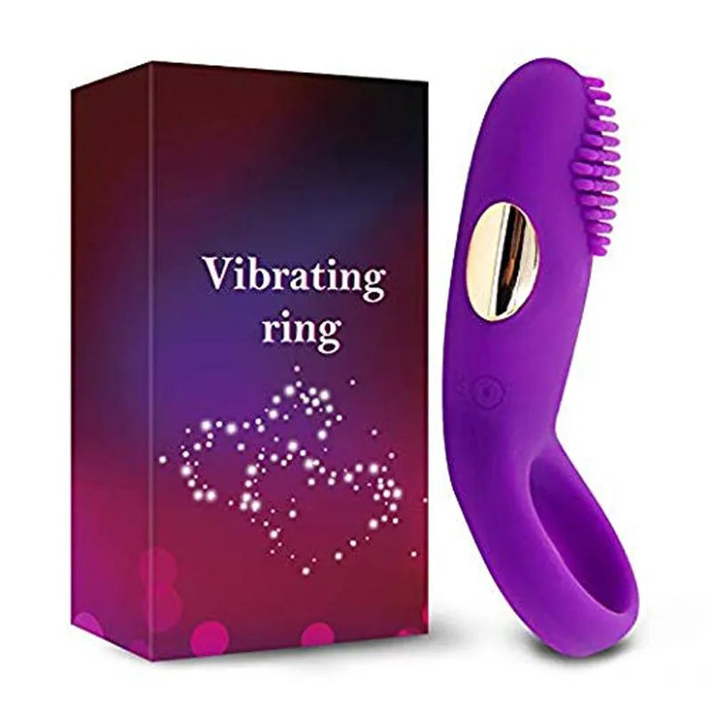 12 Vibrating Modes Soft Cock Ring Male Sex Toy For Sex Orgasm